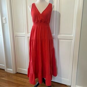 Universal Thread Gauze Red/Coral Maxi Dress M